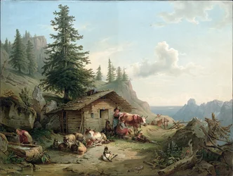 Cabane alpine sur le Schafberg